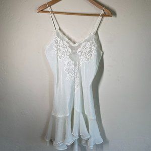 Vintage 1990s Victoria Secret white slip dress